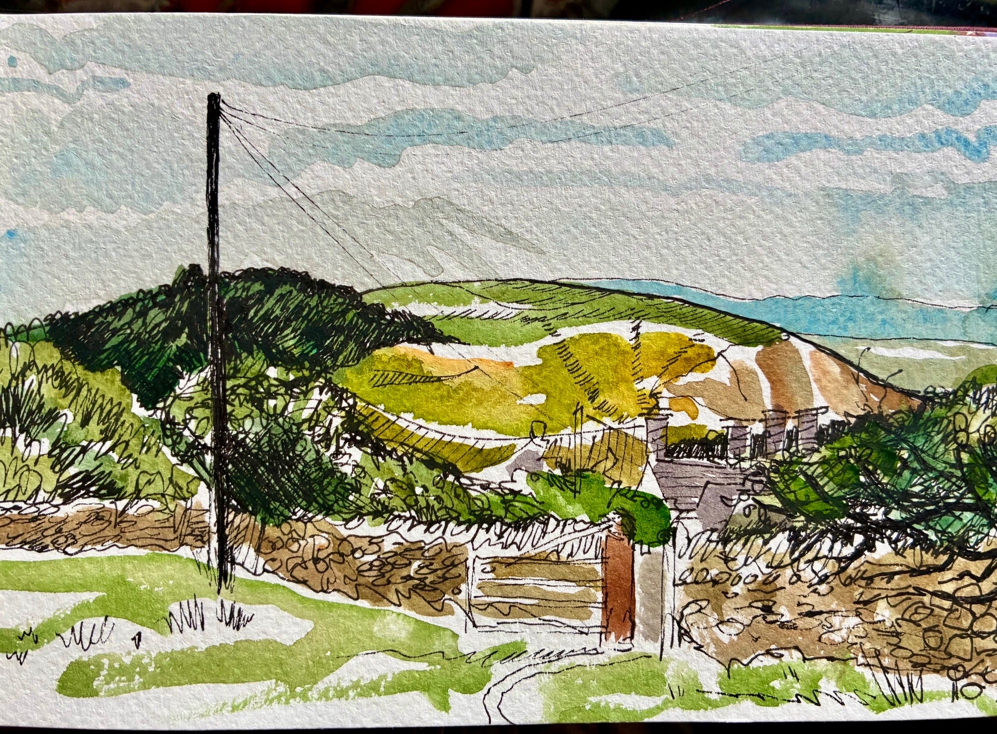 View Towards the Sea, Southerndown, Wales